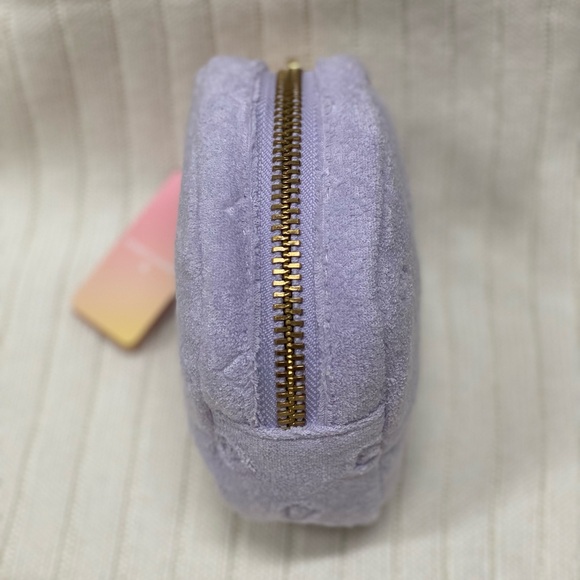 NWT Stoney Clover Lane xTarget Limited Edition Purple Terry Cloth Pouch w/hearts - Picture 10 of 14